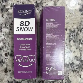 K-106 ROZINO Pack Snow Fluoride Toothpaste Grape Whitening