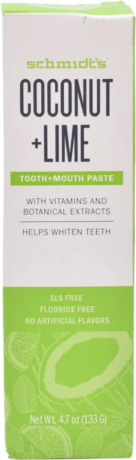 317662 SCHMIDT Coconut Lime Toothpaste Vitamins Botanicals