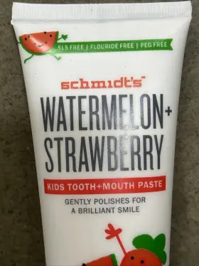 810117031084 SCHMIDTS Kids Mouth Paste Watermelon Fluoride #3