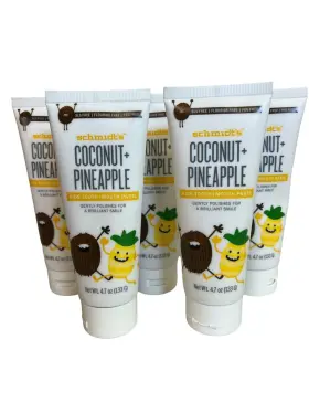 810117031091 SCHMIDTS Kids Toothpaste Coconut Pineapple Mouth
