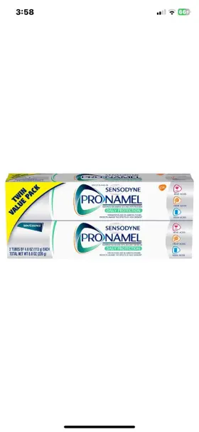744110539660 SENSODYNE Pronamel Toothpaste Sensitive Twinpack