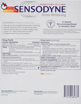 980206745 SENSODYNE Whitening Fluoride Toothpaste Sensitive #2