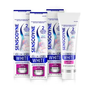 B0CP62LWKP SENSODYNE Clinical Toothpaste Whitening Sensitive