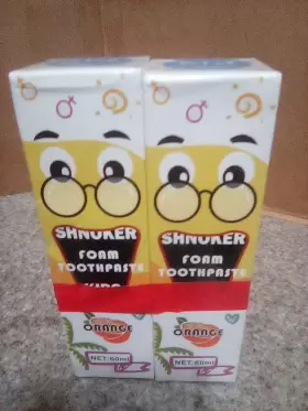 CM-01 SHNOKER Kids Foam Toothpaste Flavor Fluoride