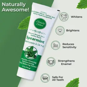 697333995716 SIMPLY SILVER MOUTHWASH Toothpaste Spearmint #2