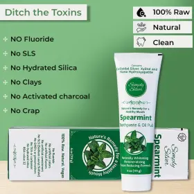 697333995716 SIMPLY SILVER MOUTHWASH Toothpaste Spearmint #3