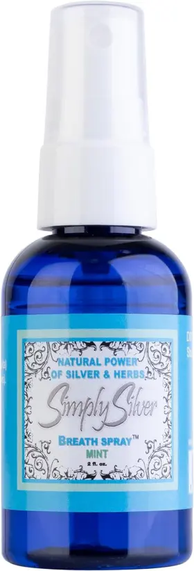 711181627220 SIMPLY SILVER MOUTHWASH Breath Spray Mouth Flu