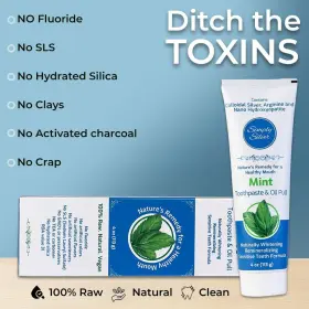 868353000227 SIMPLY SILVER MOUTHWASH Toothpaste Nano Natural #3