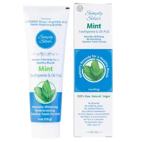 868353000227 SIMPLY SILVER MOUTHWASH Toothpaste Nano Natural