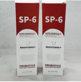 PROBIOTICS.4.9OZ SP-6 Ultra Whitening Toothpaste Probiotics