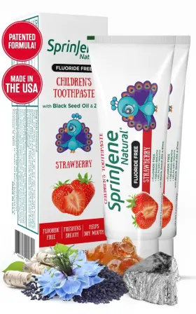 363404002132 SPRINJENE Natural Toothpaste Fluoride Fre