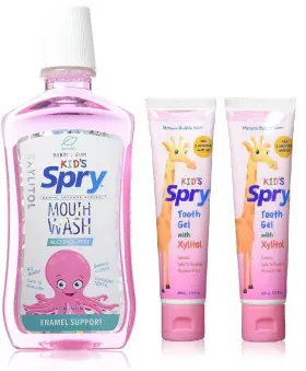 00300011 SPRY Natural Bubble Gum Kids Alcohol Xylitol Set