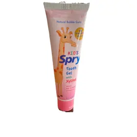 380823 SPRY Kids Xylitol Bubble Gum Gel Fluoride Safe Swallow