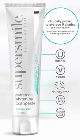 036179000381 SUPERSMILE Whitening Toothpaste Fluoride #3