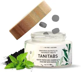 PF-TANDENCHA-POT124 TANIT Tanitabs Toothpaste Tablets Natural