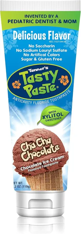 705353143588 TANNERS TASTY PASTE Cha Chocolate Anti Cavity
