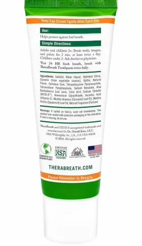697029138953 THERABREATH Breath Dentist Formulated Toothpaste #3