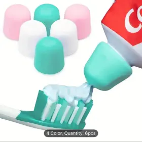 22BYEX4Q963A81E7F54A6B TNVEE Pack Silcone Toothpaste Cap