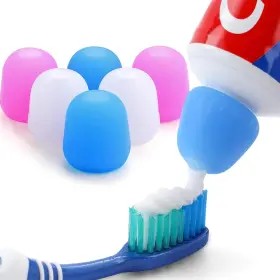 HP0032CS TNVEE Pack Silcone Toothpaste Cap Closing Squeezer