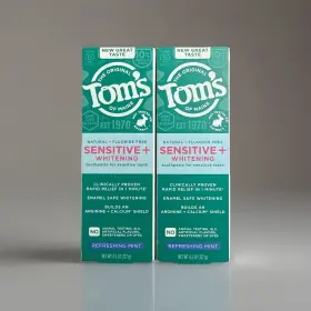 Tom S Of Maine 827854027577 Lot 2 Sensitive Whitening Fluoride-free Toothpaste 4.5 Oz Tom S Of Maine 827854027577 Lot 2 Sensitive Whitening Fluoride-free Toothpaste 4.5 Oz