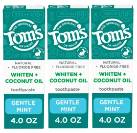 313057591521 TOMS OF MAINE Whiten Coconut Oil Fluoride Gentle
