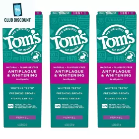 61039537 TOMS OF MAINE Antiplaque Whitening Toothpaste Fennel