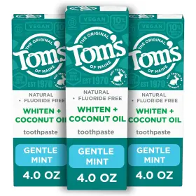 61048371 TOMS OF MAINE Whiten Coconut Oil Fluoride Pack Tom