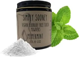 G312PJ TOOTH POWDER Remineralizing Vegan Fluoride Peppermint