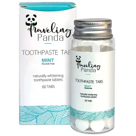 TOO-60P-MIN-GLA-TTP TRAVELING PANDA Travel Toothpaste Tablets