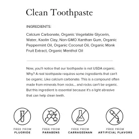 851856008371 TRUVANI Clean Fluoride Toothpaste Natural #2