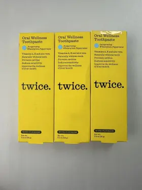 Toothpaste TWICE Oral Wellness Wintergreen Peppermint Plant