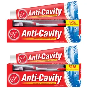 676979826448 TOOTHPASTE Anti Cavity Fluoride Toothbrush Pack