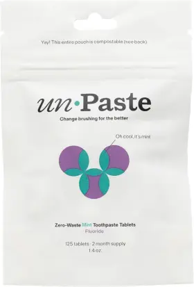 445053676698 UNPASTE Toothpaste Tablets Fluoride Formula Hint