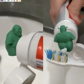 744110641639 USA-VIRALFINDS Shrek Pooping Toothpaste Topper