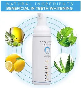 692599101055 V-WHITE Foam Whitening Toothpaste Fluoride #3