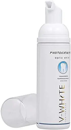 692599101055 V-WHITE Foam Whitening Toothpaste Fluoride