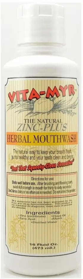 B00GQCWOCS VITA-MYR Sg Tube Zinc Natural Toothpaste #3