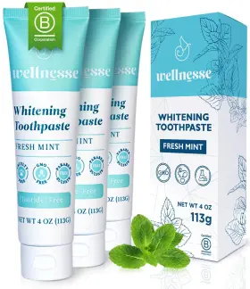 860006815295 WELLNESSE Whitening Toothpaste Fluoride Natural