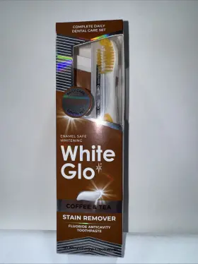 600166318263 WHITE GLO Coffee Stain Removal Whitening Gum
