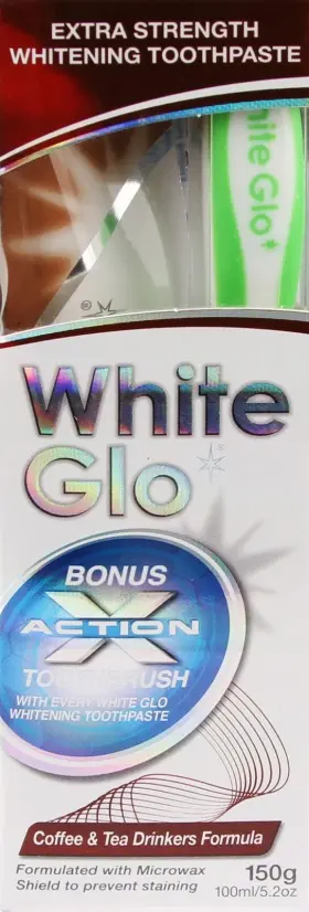 879226000817 WHITE GLO Coffee Tea Drinkers Whitening Action #2