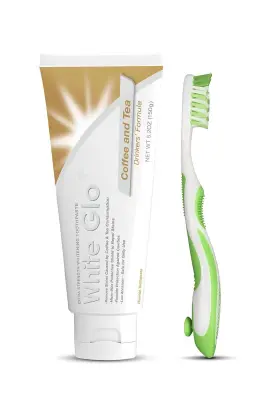 879226000817 WHITE GLO Coffee Tea Drinkers Whitening Action