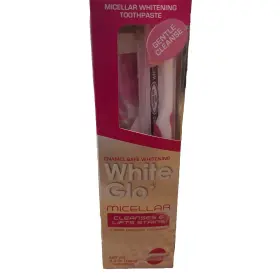 879226001098 WHITE GLO Micellar Whitening Toothpaste Safe