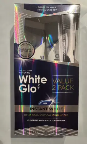 879226001586 WHITE GLO Gel Twin Pack Toothbrush