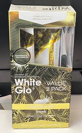 879226001968 WHITE GLO Coconut Oil Shine Whitening Toothpaste