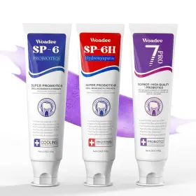 SP6S WOADEE Hydroxyapatite Toothpaste Set Probiotics Cooling