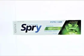 700596400108 XLEAR Spry Xylitol Toothpaste Fluoride Natural