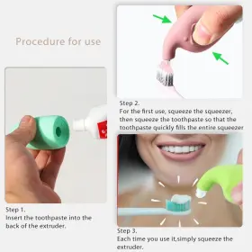 717025169741 YMCSMGS Food Silicone Toothpaste Squeezer Design #3
