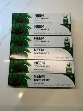 YNTP124 YUNANI HERBS Neem Toothpaste Fluoride Paraben Pack #2