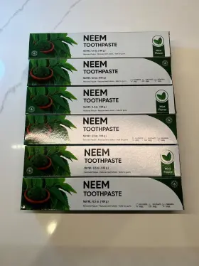 YNTP124 YUNANI HERBS Neem Toothpaste Fluoride Paraben Pack #3