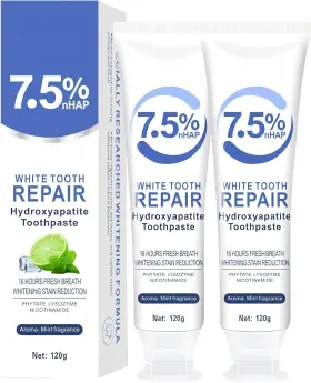 B0F2GQ215C ZAUCET Hydroxyapatite Toothpaste Fluoride